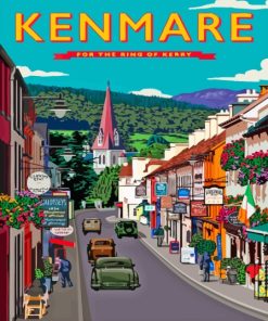Kenmare Ireland Poster 5D Diamond Painting