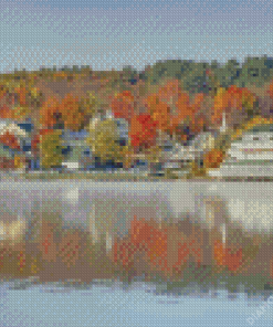 Lake Winnipesaukee Landscape 5D Diamond Painting