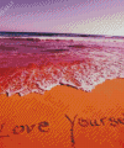 Love Yourself Beach 5D Diamond Painting