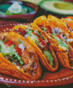 Mexican Tex Mex Food 5D Diamond Painting