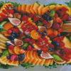 Mixed Fruits Plate 5D Diamond Painting