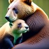 Otter And Bear Hug 5D Diamond Painting