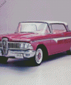 Pink Edsel Ford 5D Diamond Painting