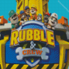 Rubble And Crew Animation 5D Diamond Painting