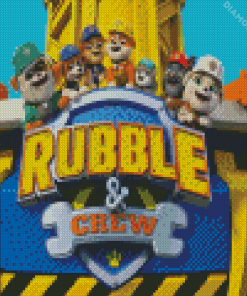 Rubble And Crew Animation 5D Diamond Painting