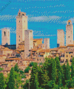 San Gimignano Tuscany 5D Diamond Painting