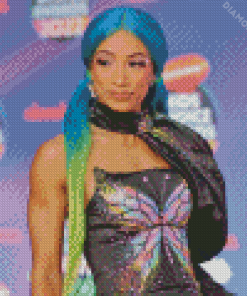 Sasha Banks WWE Wrestler 5D Diamond Painting