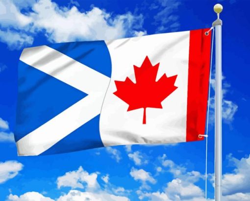 Scottish and Canadian Flag 5D Diamond Painting