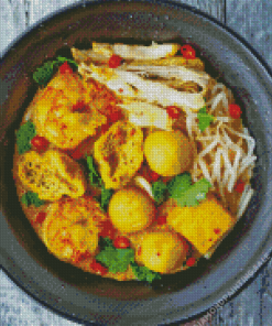 Spicy Curry Laksa 5D Diamond Painting