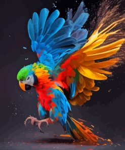 Splash Parrot 5D Diamond Painting