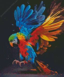 Splash Parrot 5D Diamond Painting