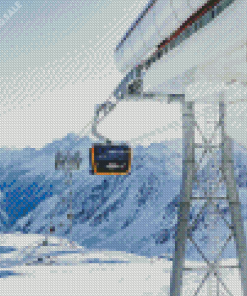 Stubai Glacier Telepherique 5D Diamond Painting