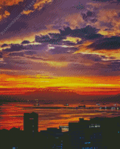 Sunset Manila Bay 5D Diamond Painting