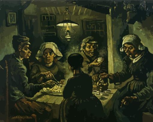 The Potato Eaters by Vincent Van Gogh 5D Diamond Painting