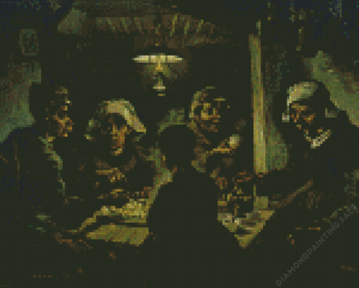 The Potato Eaters by Vincent Van Gogh 5D Diamond Painting