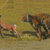 Tiger Hunting Deer 5D Diamond Painting