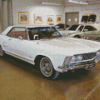 White 63 Riviera Muscle Car 5D Diamond Painting