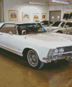 White 63 Riviera Muscle Car 5D Diamond Painting