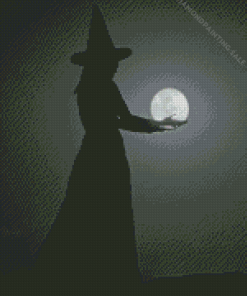 Witch Holding Moon 5D Diamond Painting