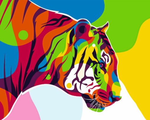 Colorful Pop Art Tiger 5D Diamond Painting