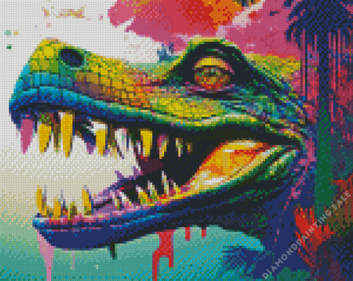 Colorful Alligator 5D Diamond Painting