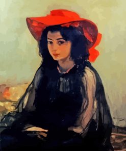 Girl With A Red Hat 5D Diamond Painting