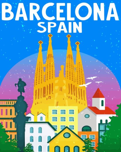 La Sagrada Familia Barcelona 5D Diamond Painting
