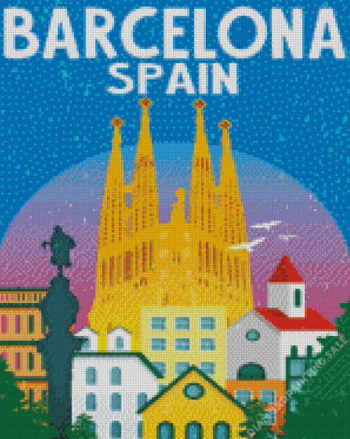 La Sagrada Familia Barcelona 5D Diamond Painting