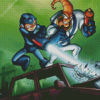 Mega Man Earthworm Jim 5D Diamond Painting