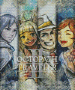 Octopath Travelers 5D Diamond Painting