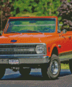 Orange 197 k5 Chevy Blazer 5D Diamond Painting