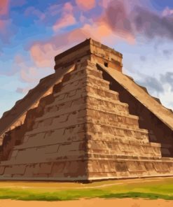 Pyramid Of Kukulcan El Castillo 5D Diamond Painting