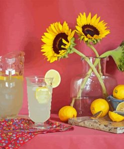 Still Life Sunflowers And Lemons 5D Diamond Painting