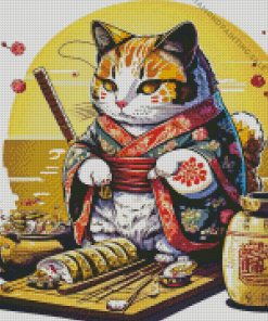 Sushi Cat 5D Diamond Painting