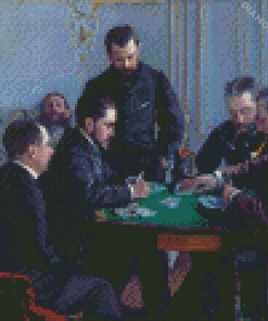 The Bezique Game Gustave Caillebotte 5D Diamond Painting