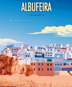 Albufeira Algarve Poster 5D Diamond Painting