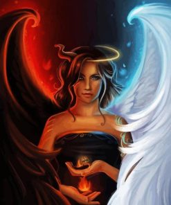 Angel With Devil 5D Diamond Painting