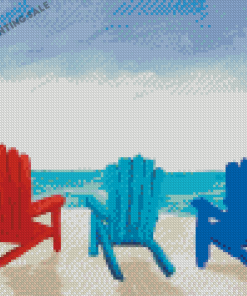 Beach Chair Trio 5D Diamond Painting