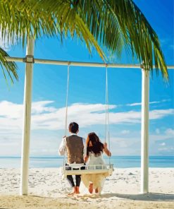 Beach With Love Romance 5D Diamond Painting