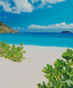 Beautiful Beach in Saint Barthelemy 5D Diamond Painting