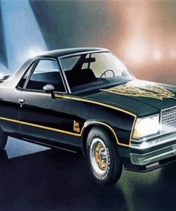 Black Chevrolet El Camino 5D Diamond Painting