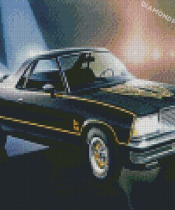 Black Chevrolet El Camino 5D Diamond Painting