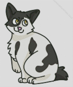 Black And White Japanese Bobtail Art 5D Diamond Painting