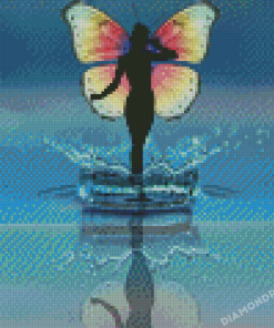 Butterfly Lady With Water 5D Diamond Painting