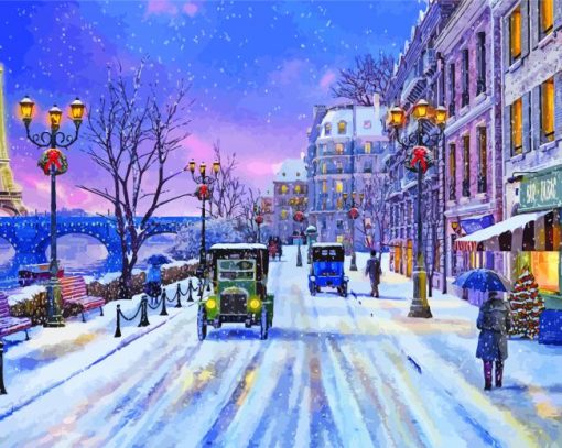 Christmas Paris 5D Diamond Painting