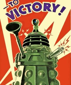 Dalek To Victory Poster 5D Diamond Painting