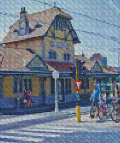 De Haan Tramstation 5D Diamond Painting