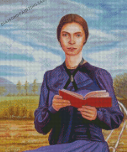 Emily Dickinson Portrait 5D Diamond Painting