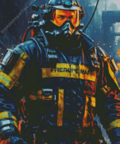 Fire Fighter 5D Diamond Painting