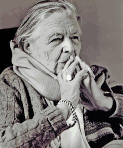 French Belgian Marguerite Yourcenar 5D Diamond Painting